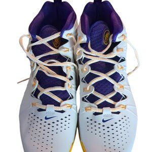 New Men's Sneakers Nike Hurache 4 Turf Shoes White and Purple Size 9.5